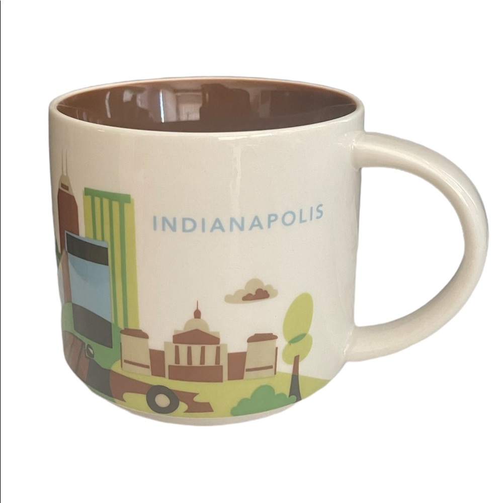 Starbucks You Are Here Indianapolis Indiana 14 oz Coffee Mug 2015